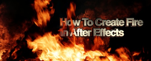 Create fire in after effects